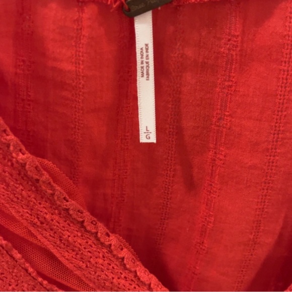 Free people tie front blouse - Picture 3 of 3